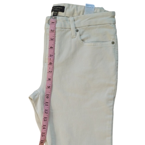 Bootcut Low Rise Jean Banana Republic Vintage Stretch Ecru Denim Pants Sz 30/10 - Picture 5 of 13